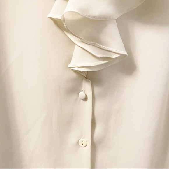 VINTAGE - THE ROOM SHEER RUFFLE BLOUSE - Picture 7 of 8